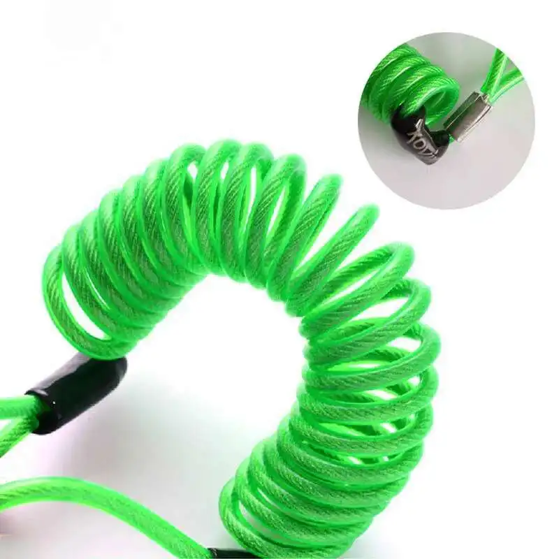 Motorcycle Disc Brake Lock Warning Rope 1.38m Telescopic Electric Vehicle
