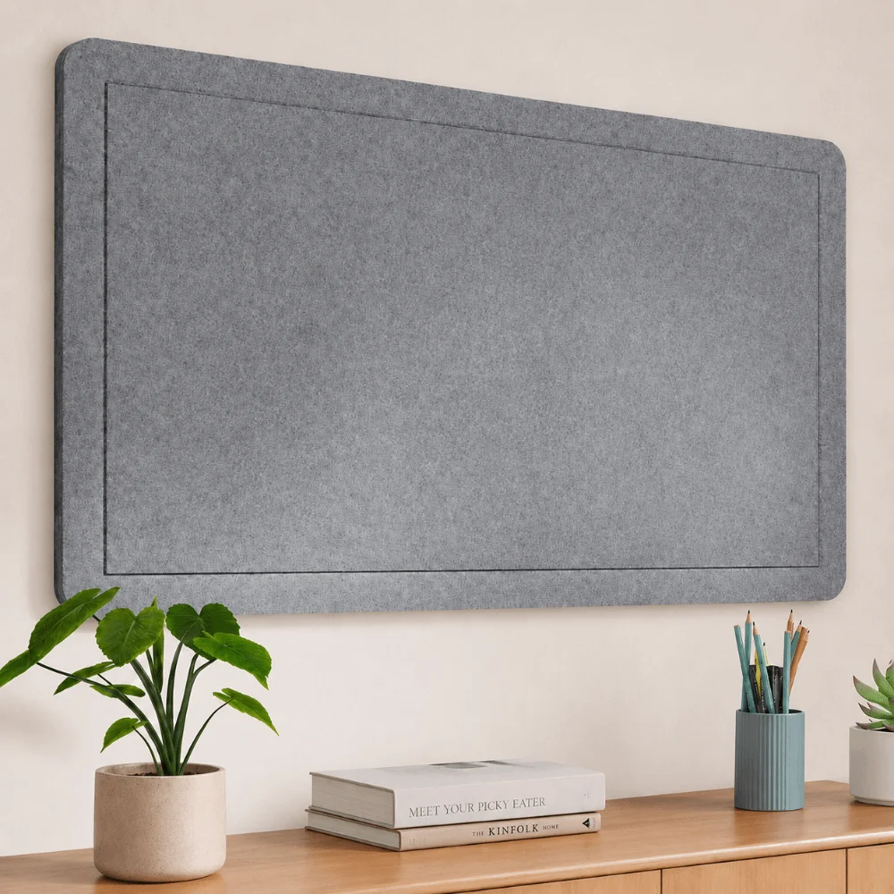 Professional Self Adhesive Felt Bulletin Board Frameless No Nails Pin Board Removable Push Pins Memo Board DIY Decor
