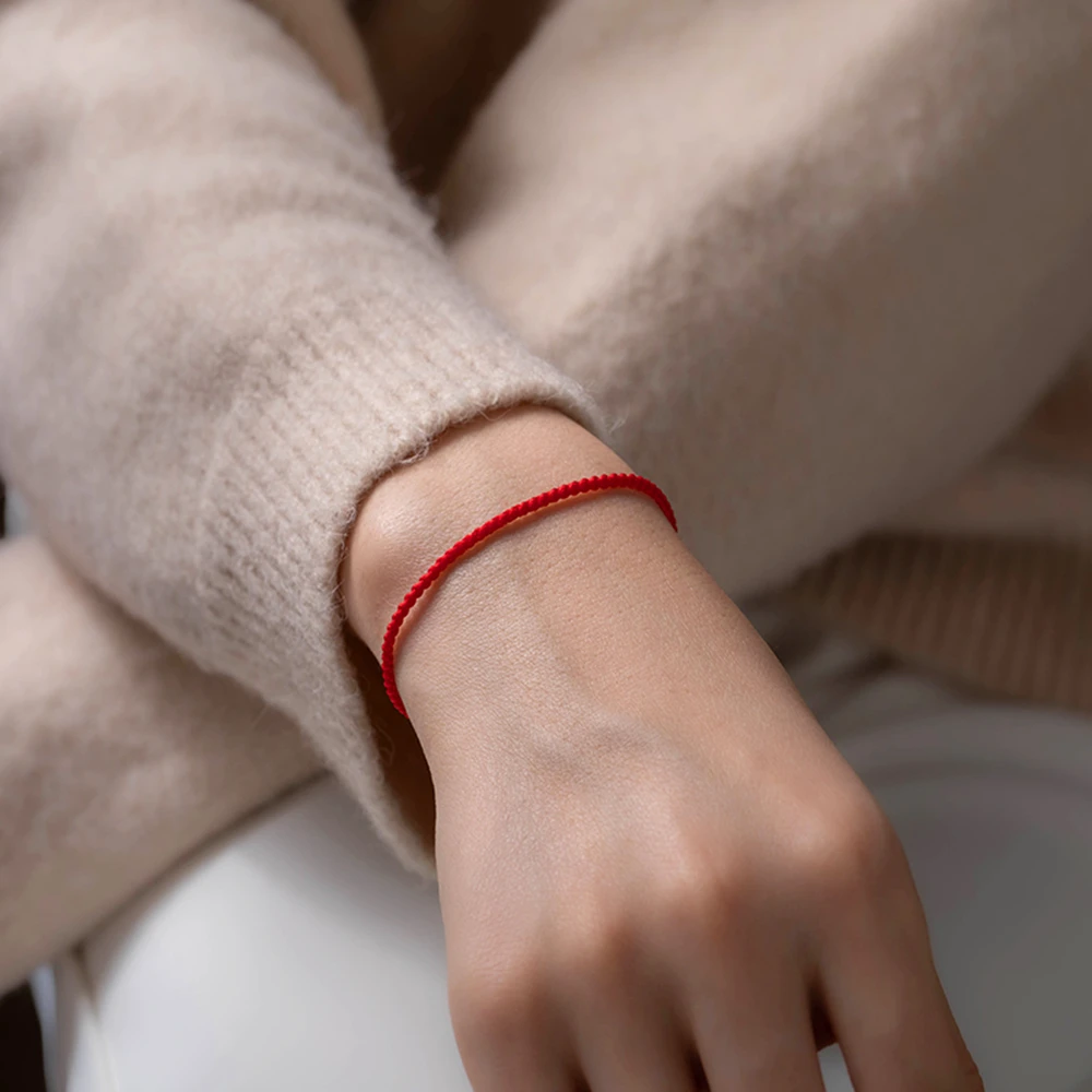 Handmade Red String Bracelets With Heart Buckle for Protection Braided Good Luck Red Cord Bracelet For Men Women Unisex Jewelry