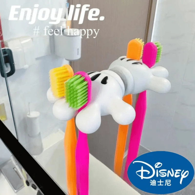 Disney Cute Mickey Mouse Toothbrush Toothpaste Storage Toothbrush Dispenser Bathroom Storage Rack Bathroom Accessories Tool