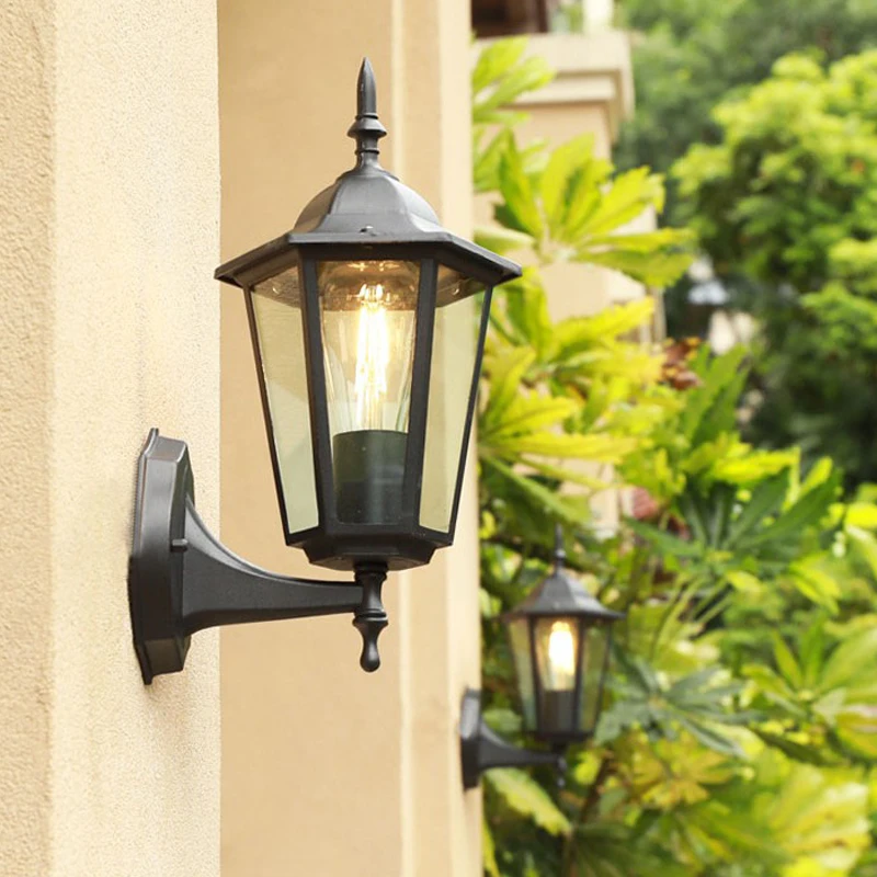 European Style Retro Outdoor Wall Light Balcony Sconce Lamp Waterproof Garden Decoration Outdoor Vintage Porch Lamp