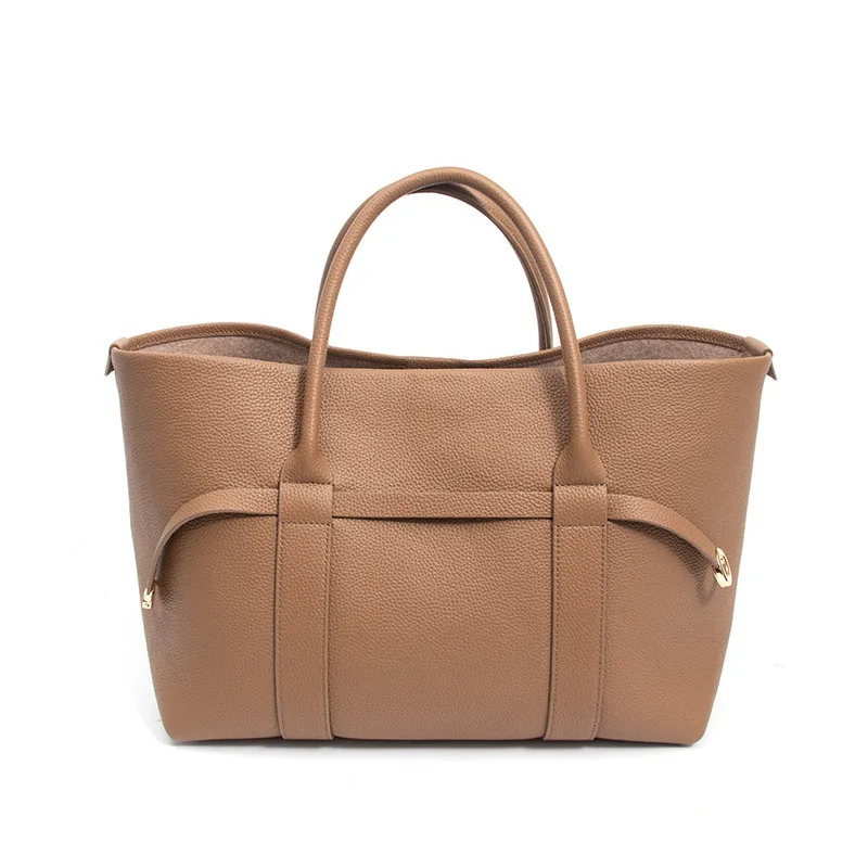 

Genuine Leather Handbag Fashion Women'sbag Top Layer Cowhide Tote Bag 2025 New Advanced Feeling High-Capacity Leisure Shopping