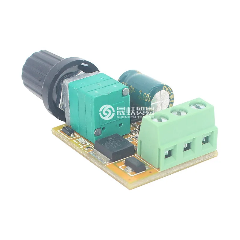 PWM Mini-DC Motor Speed Control Switch, Super Silent Dimmer, 5 W, 3V, 6V, 12V, 24V, 35V