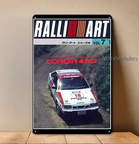 Y1,Ralli Art Cordia Metal Poster - Car Collectable Sign Size: (20x30cm)