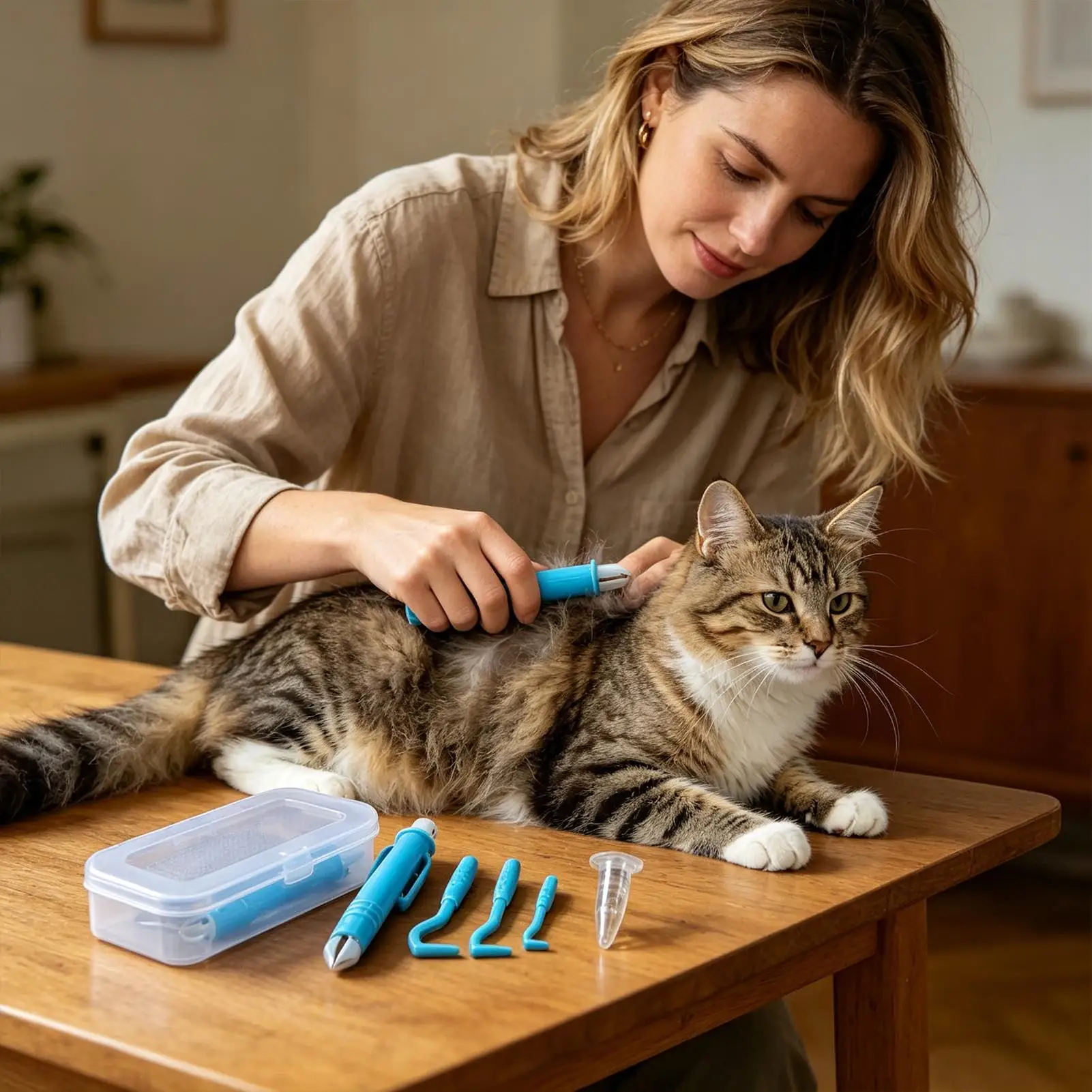 Pet Tick Remover Tweezers Set Portable Reusable Lice Flea Catching Tool Multifunctional Grooming Supplies For Dog Cat Cattle view 3