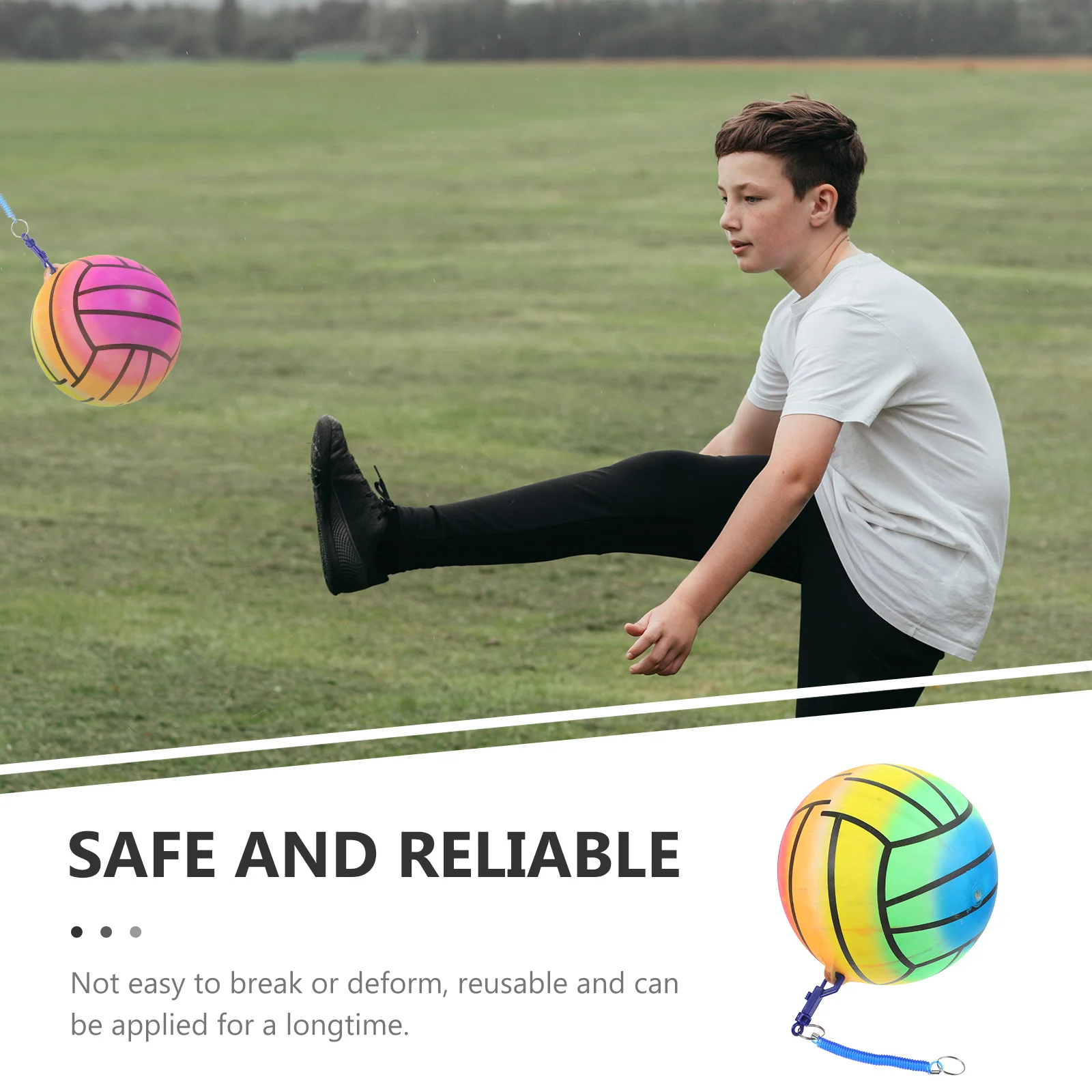 2 Pcs Soft Balls Bouncy for Children outside Toys Kids Outdoor Games Playground PVC