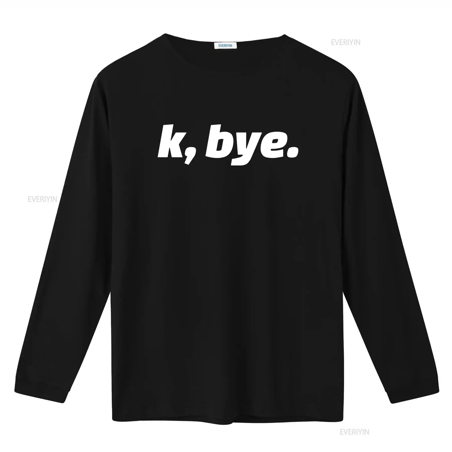 K Bye T Shirt vintage Washed Comfortable fashion Stretched Slightly streetwear Soft Breathable Stylish homme