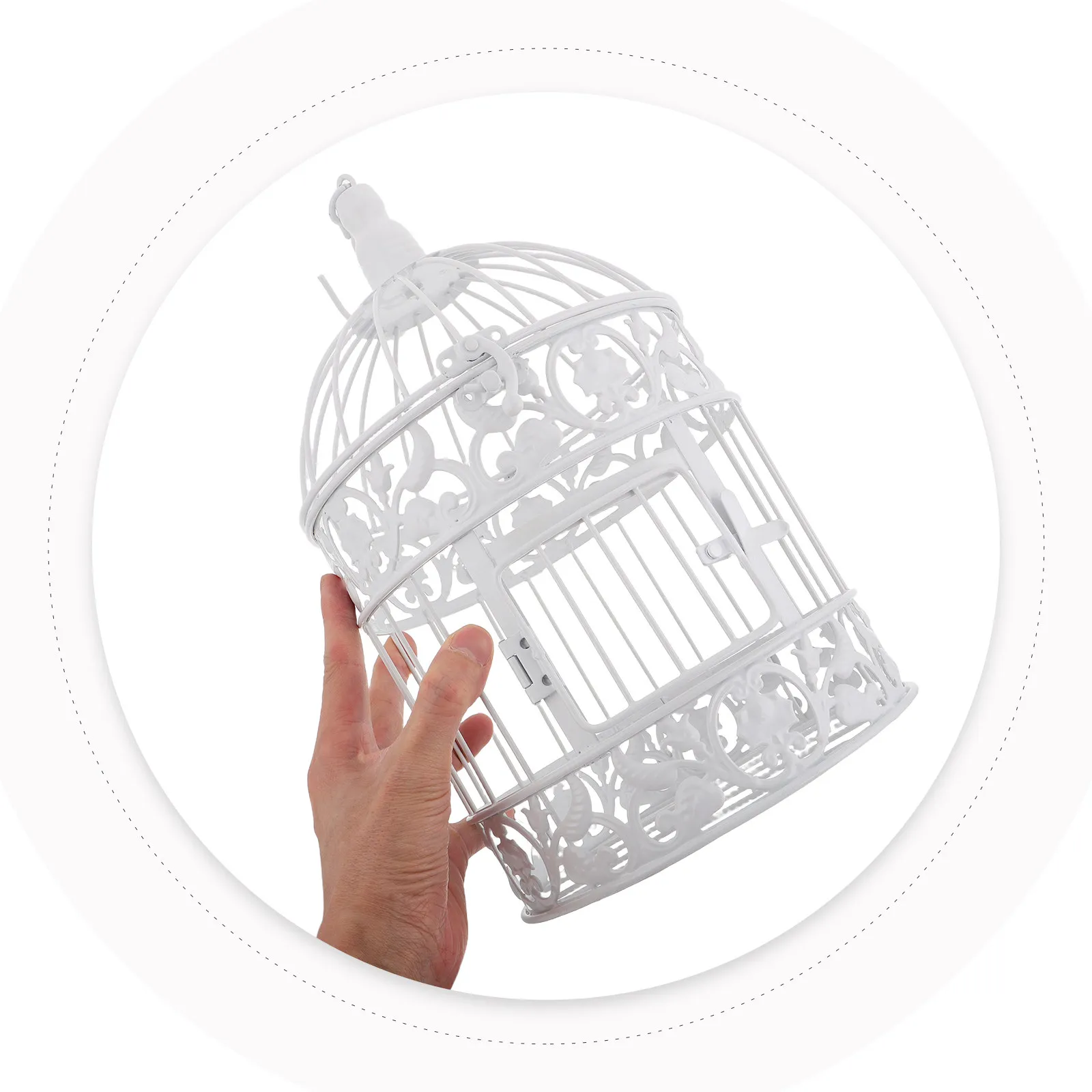 Cage à oiseaux en fer de style européen, vintage, décorative, pour la maison, les mariages, les hôtels, accessoire de photographie, petite cage à oiseaux, centre de table, cage à oiseaux d'intérieur