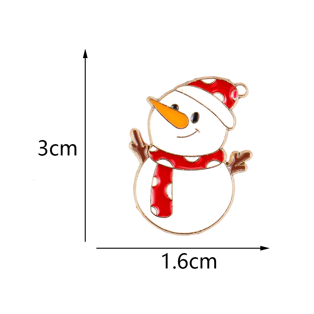 Lovely Metal Enamel Christams Theme Lapel Pin Santa Claus Snowman Deer Brooch Xmas Jewelry Gifts For Women Men Kids Bags Decor