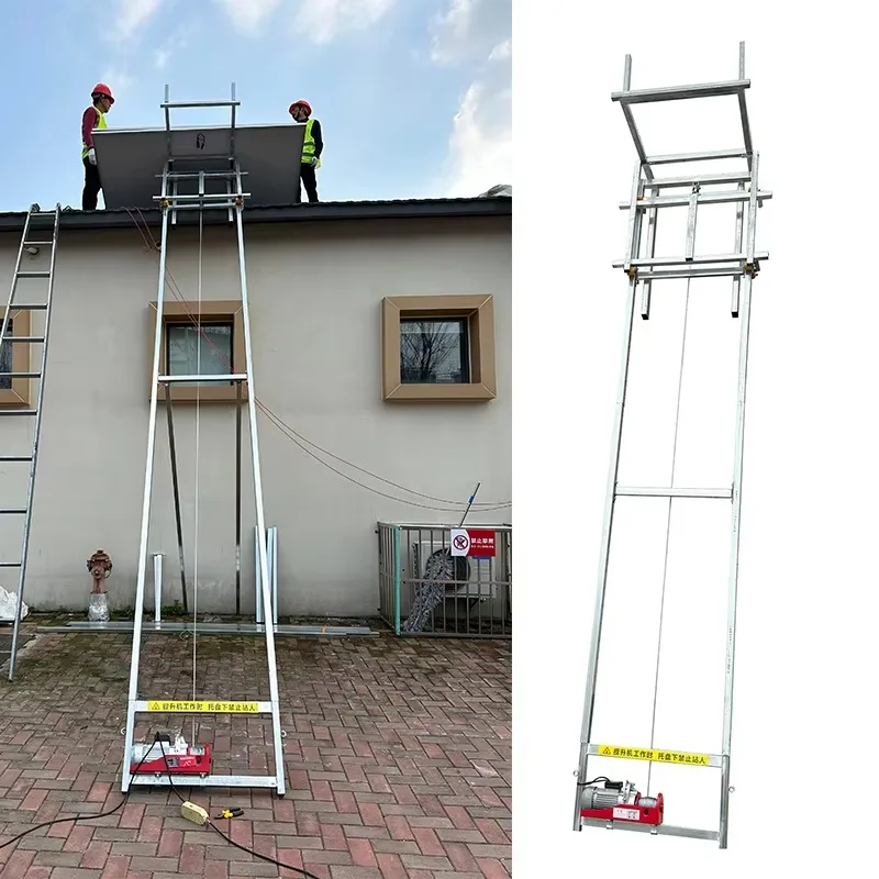 【Best-selling】Small Building Electric Elevator Equipment With Solar Panel Wire Rope Sling Type 220v Steel For Photovoltaic Panel