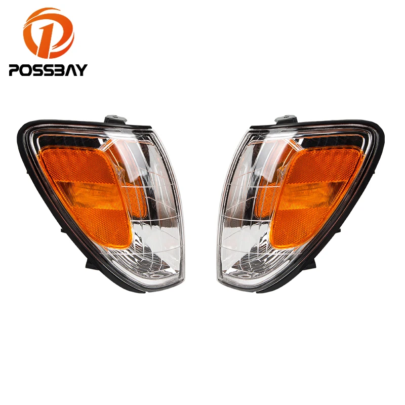 POSSBAY Car Accessories Front Side Turn Signal Lights Indicator Corner Light For Lexus LX470 1998-2005 2006 2007 Without Bulbs