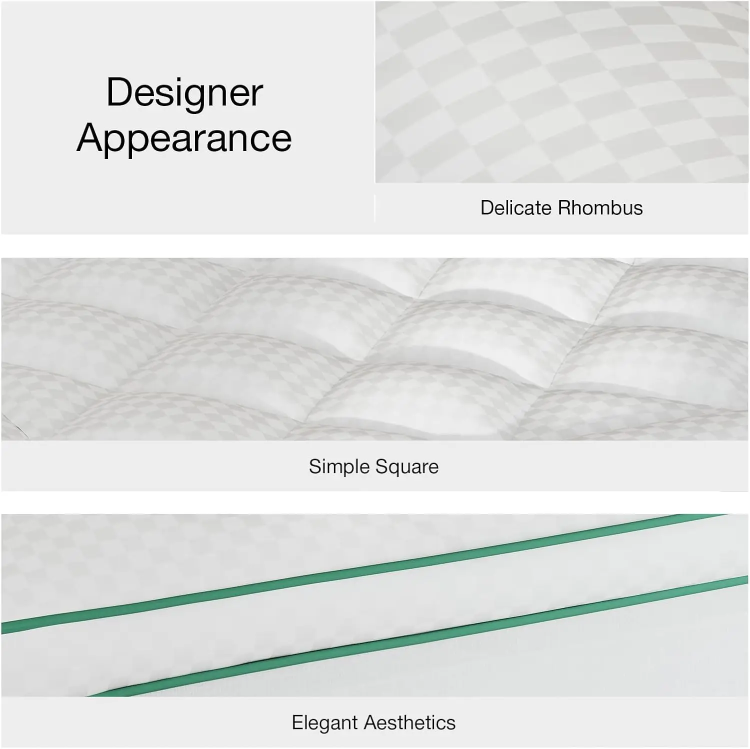 King Size Down Alternative Pillow Top Mattress Topper, Extra Thick Pad - view 5