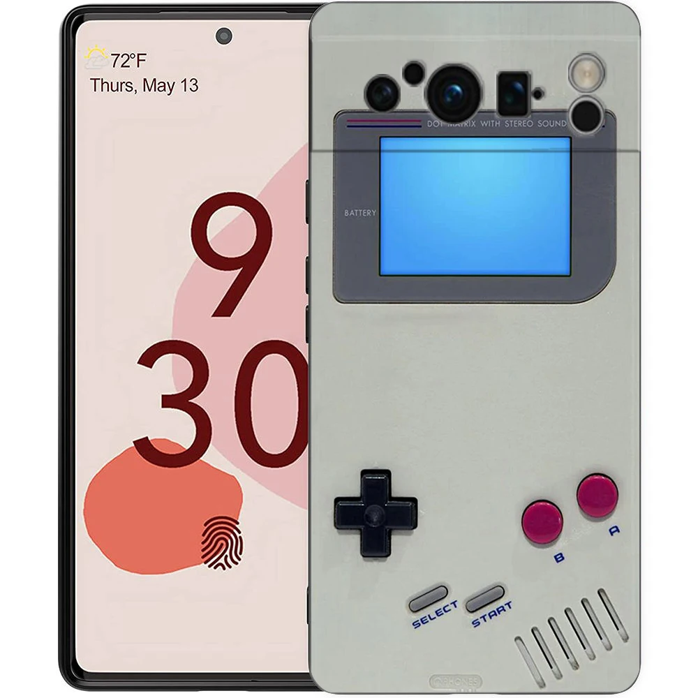 Gameboy Boy Game Phone Case For Google Pixel 8 A 7 6 Pro Soft TPU Shell For Pixel 6A Silicone Shockproof Black Cover