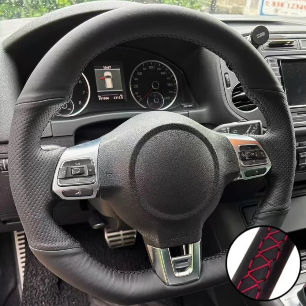 

Braid Car Steering Wheel Cover Wrap Hand Sewing Microfiber Leather Non-Slip For Mercedes Benz W176 W246 W205 C117 C218 W447 ﻿