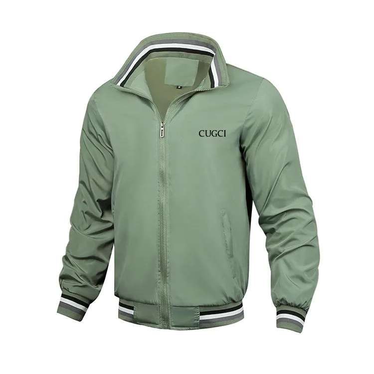 Chaqueta cortavientos ligera para hombre, chaqueta de primavera y otoño para Fitness al aire libre resistente al viento informal