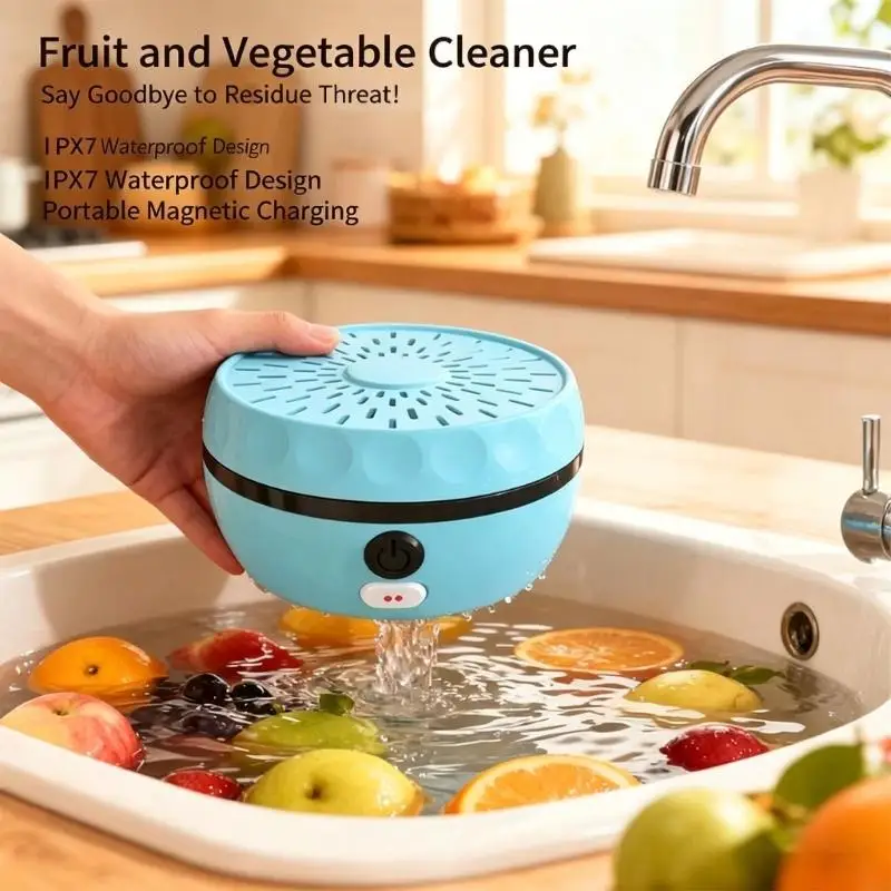 J6PE High Efficiency Electric Cleaner Automatic Washing Machine Purifiers Portable Cleaner For Fruits Vegetables