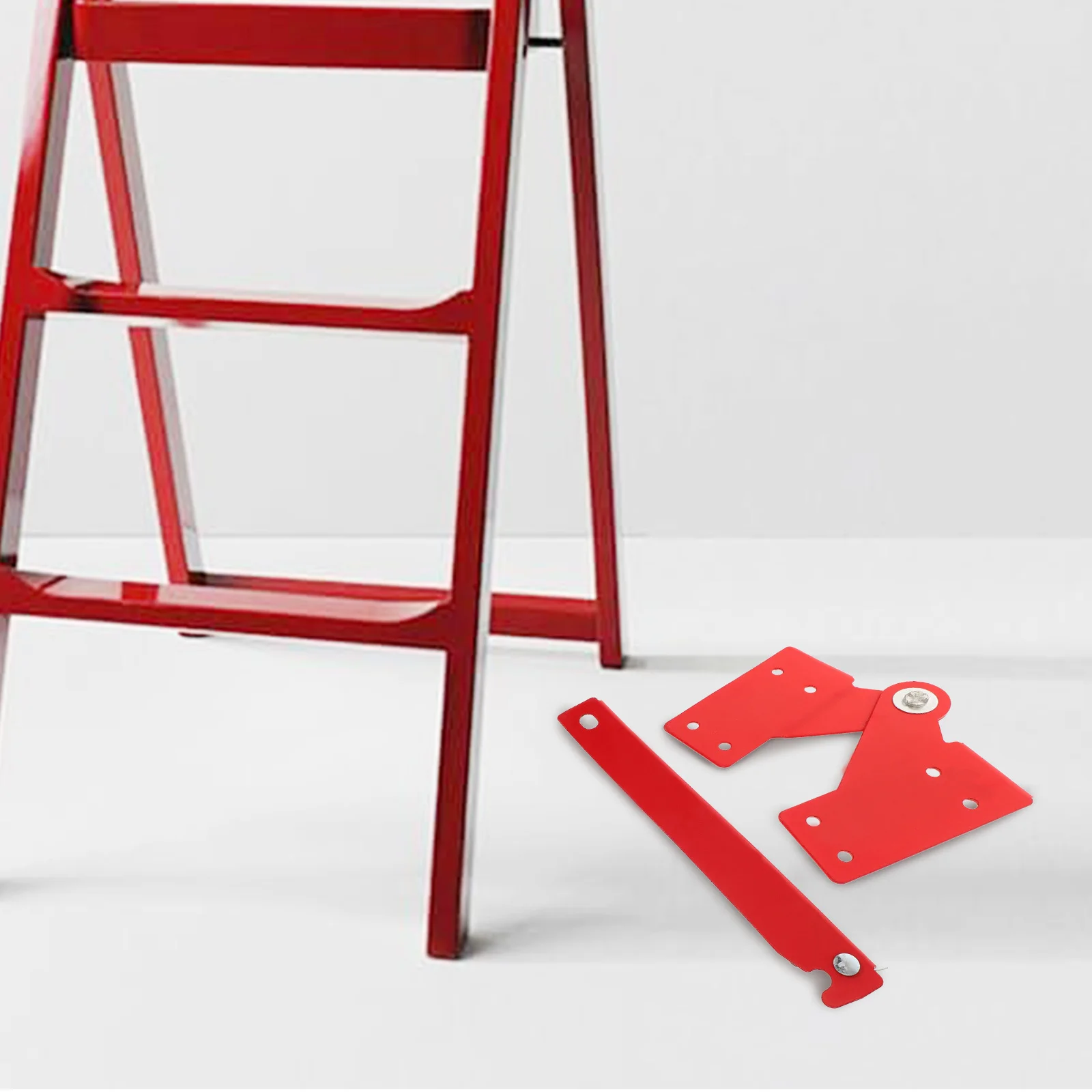 1Set Metal Ladder Hasp Hinge Folding Attic Stairs Replacement Parts Durable Lightweight Easy Storage Transport Engineering