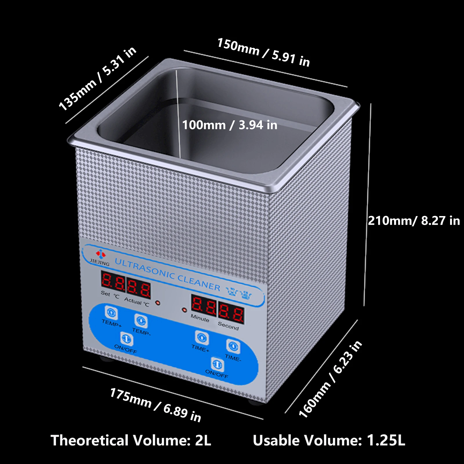 2L cuba ultrassonica para limpeza 40kHz limpador ultrassonico limpador de joias Máquina de limpeza de óculos máquina ultrasonidos limpieza limpador de ultrassom aquecido