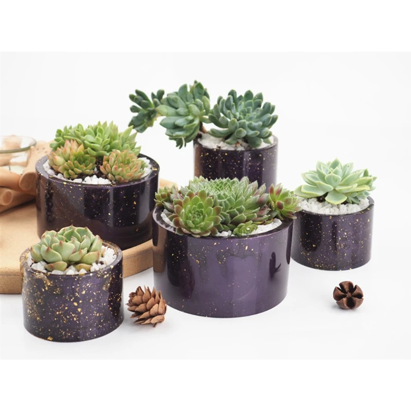 Y1UB – boîte rangement, tasse, moule pour faire soi-même, jardinière plantes succulentes, moule en résine, Pot plante,