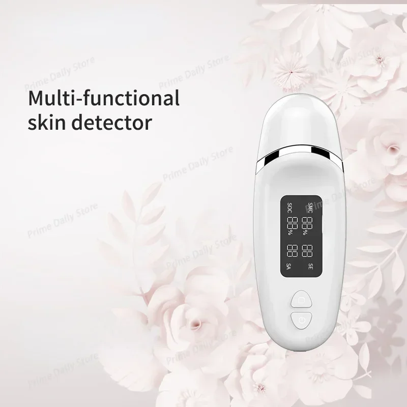 Real Bubee Skin Analyzer Digital Display Skin Moisture Detector Facial Water and Oil Intelligent Detection Pen Spa Monitor