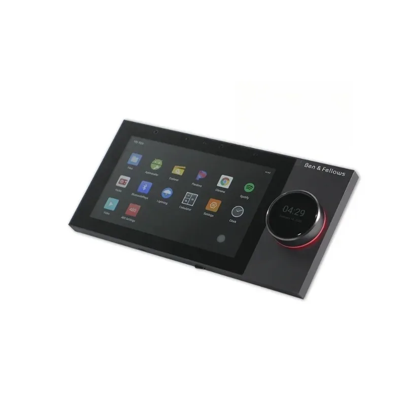 

Bluetooth Android WiFi Wall Mount Smart Home Control Panel Switch Wall Amplifier with Zigbee, RJ45 and 7" Touch Screen