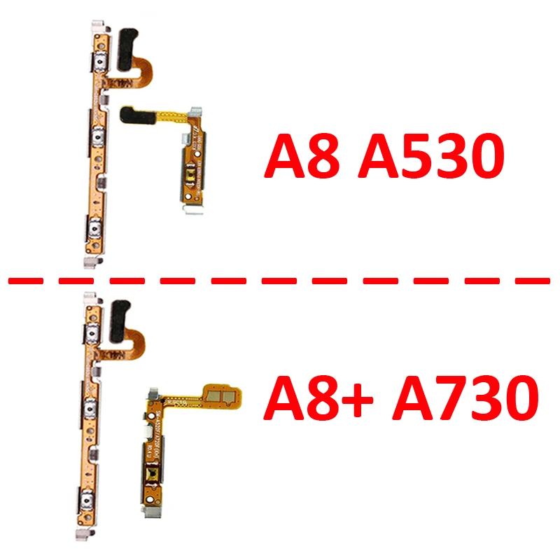 For Samsung Galaxy A8 A8+ A530 A730 Phone Power Volume Button On Off External Key Internal Flex Cable Ribbon Parts