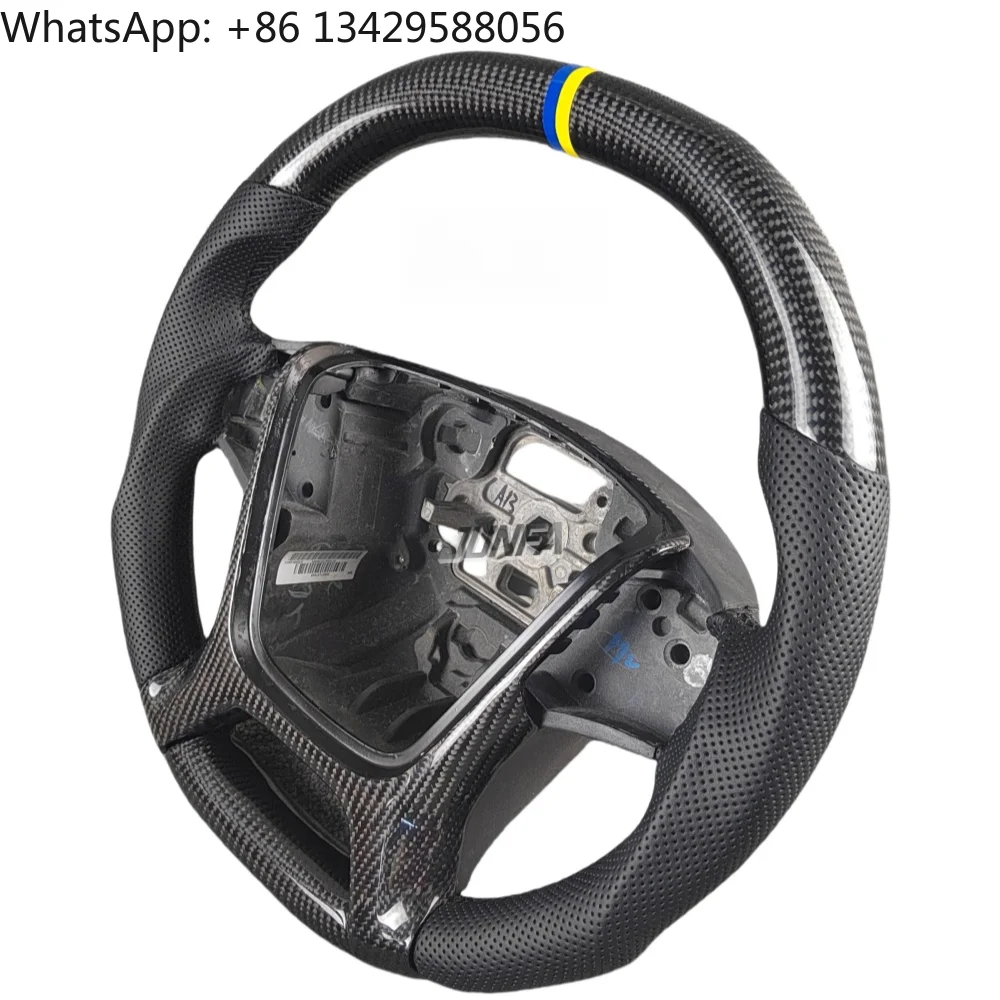 

For Volvo S40 S60 S80l Carbon Fiber Steering Wheel Modification With Leather Material
