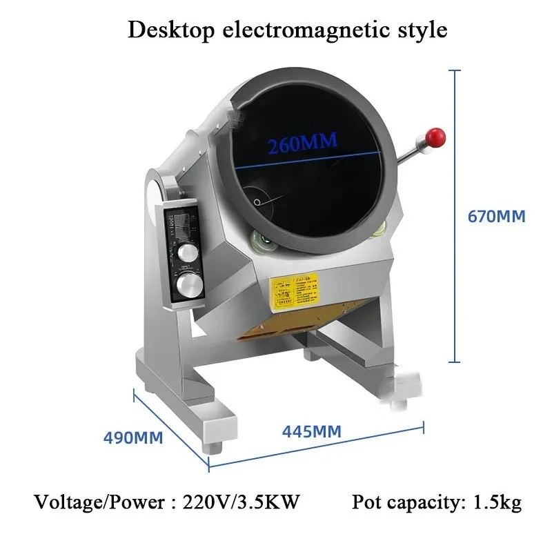 Automatic Robot 3500W Fast Food Restaurant Fried Rice Wok Intelligent Stir Fry Cooking Robot