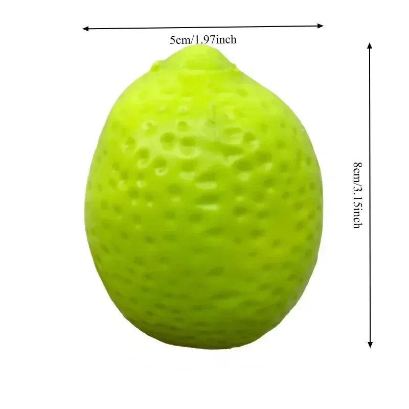 Lemon Squeeze Fidget Toy Crunchy Stress Relief Anti-anxiety Squishy Color-Changing Crispy Filler Inside Lemon Stress Ball