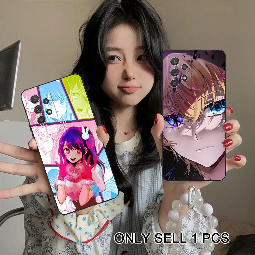 Anime Oshinoko AI Hoshino Phone Case for Samsung Galaxy A57 56 55 54 53 52 51 37 36 35 34 33 32 31 5G Soft TPU Shockproof Cover