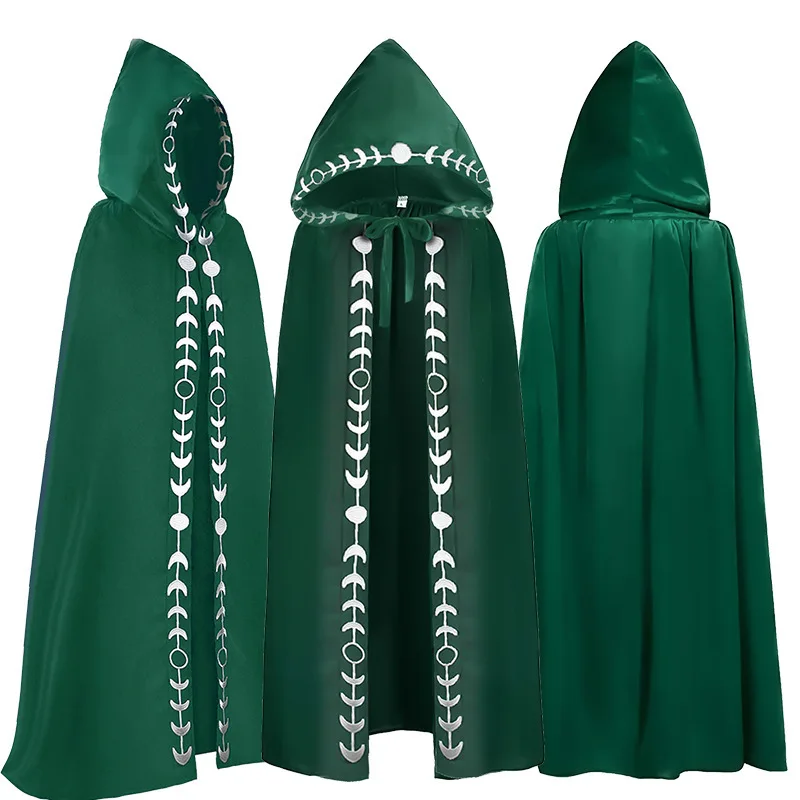 Festival Play Death Hooded Cloak Medieval Renaissance 5 Color Cloak Halloween Cosplay Costumes