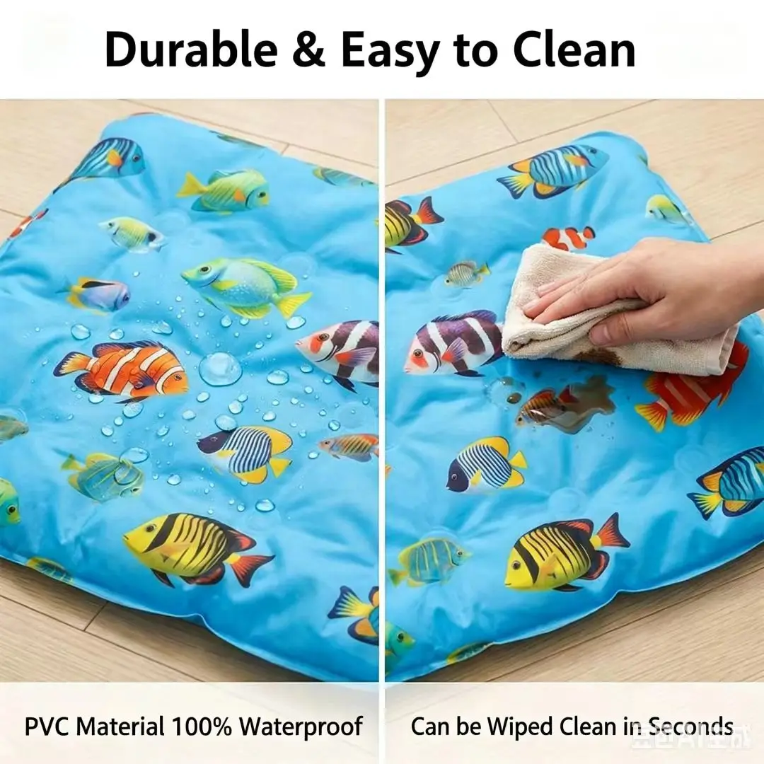 Alfombra refrescante de gel para perros y gatos, diseño gato - imagen 5