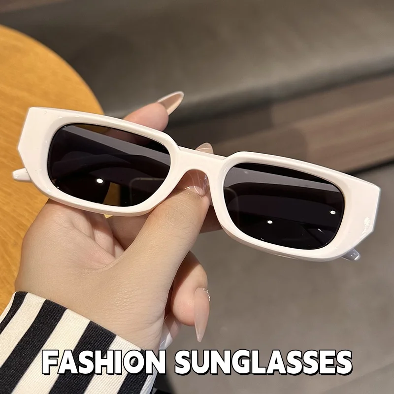 

New Polygonal Small Frame Sunglasses Men's and Women's Retro High-end Square UV Resistant Glasses UV400 Shades Eyewear
