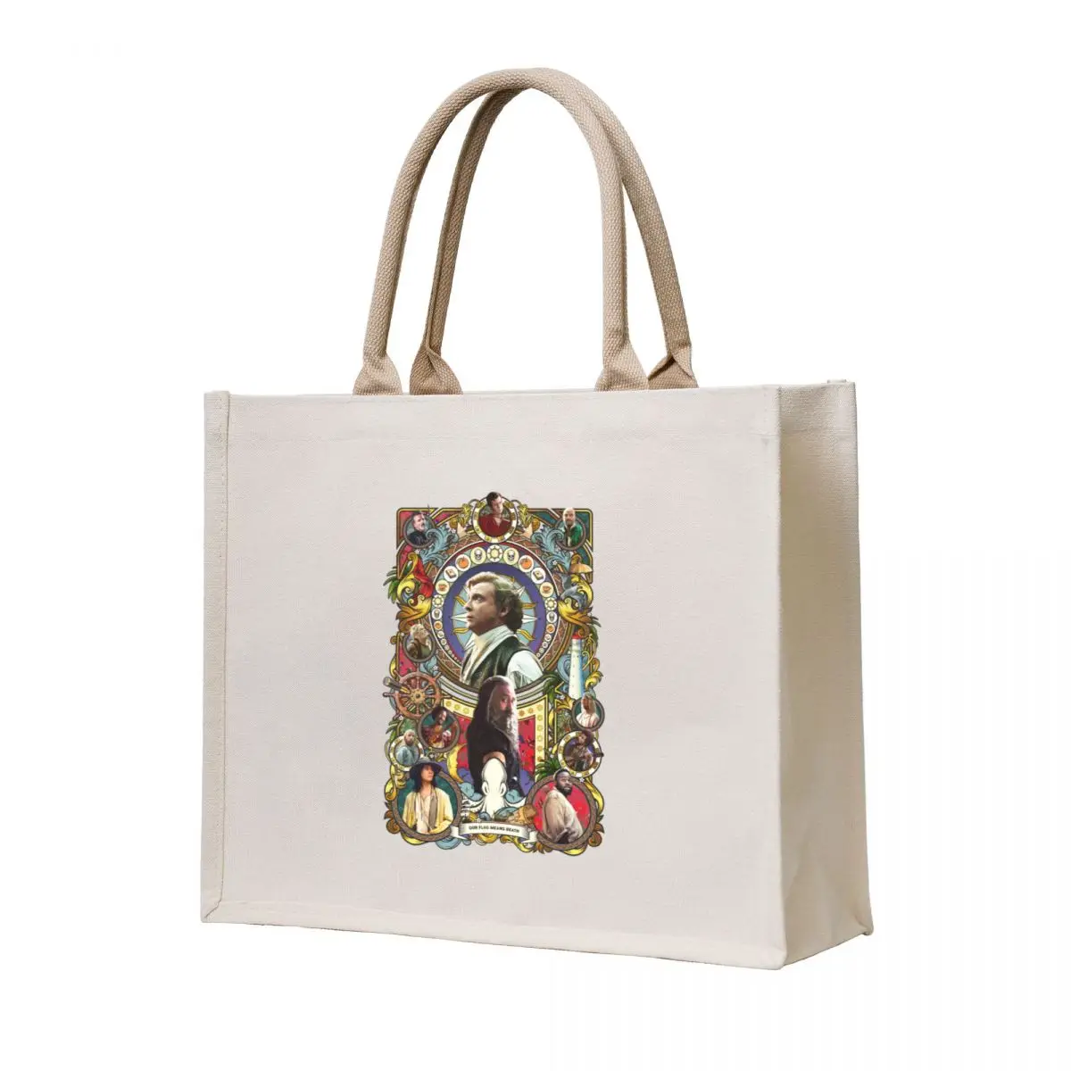 

Our Flag Means Death (Art Nouveau) Tote Bag foldable reusable bag Shopping bags personalized tote bag Gift