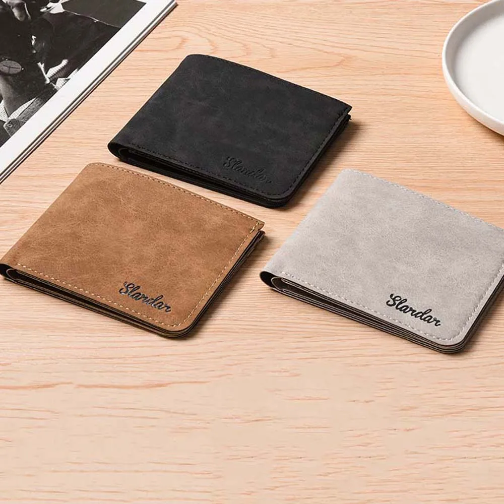 

Soft Money Bag Men Wallet PU Leather Cash Clip Coin Purse Coin Pocket Card Holder ID Card Cover Men/Boys