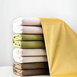 High-grade Velvet Fabric By Meters for Clothing Curtains Pillowcases Sewing Comfortable Breathable Velour Cloth Needlework Plain