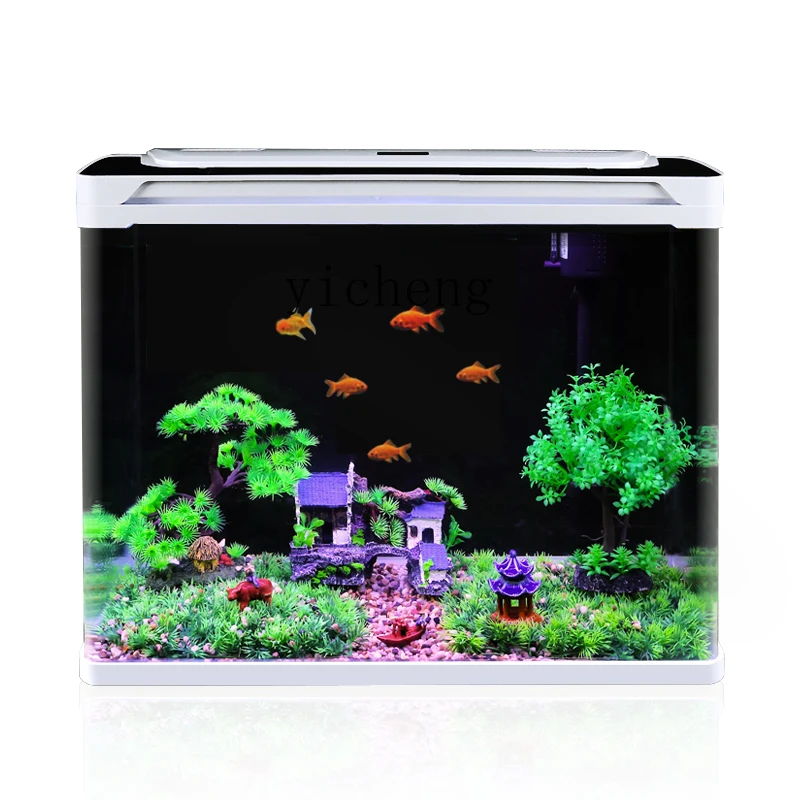 

TQH filter oxygen generator integrated machine small glass desktop home living room water-free ecological aquarium