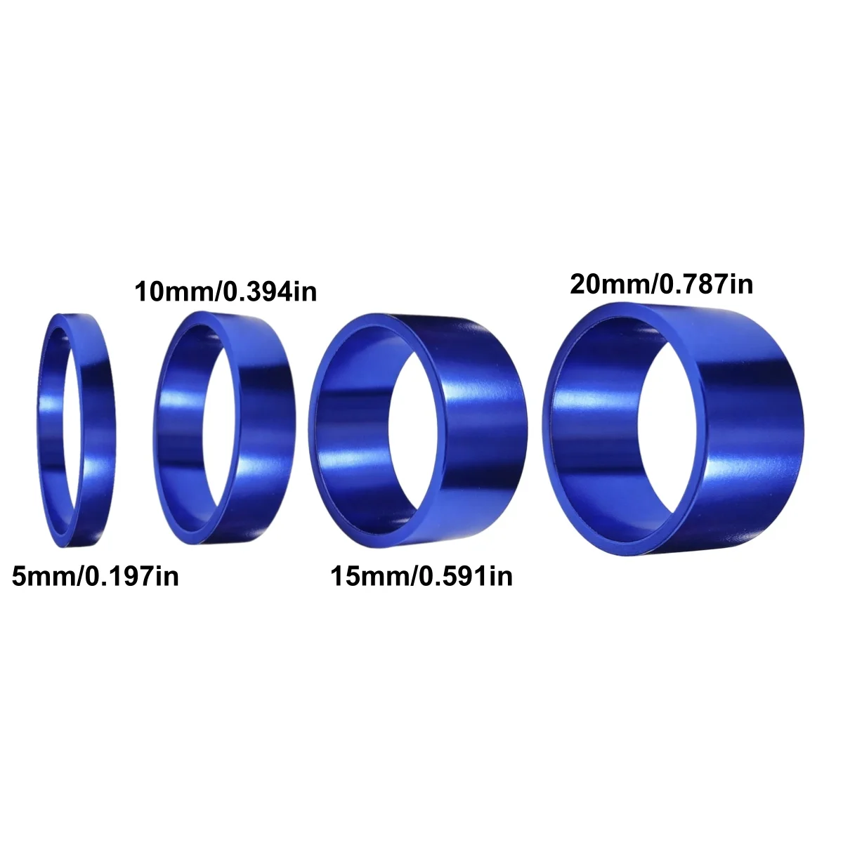 Fahrrad-Lenkervorbau-Abstandshalter-Set 5MM 10MM 15MM 20MM für 1 1/8-Zoll-Vorbauten passend für die meisten Fahrräder – Detail 11