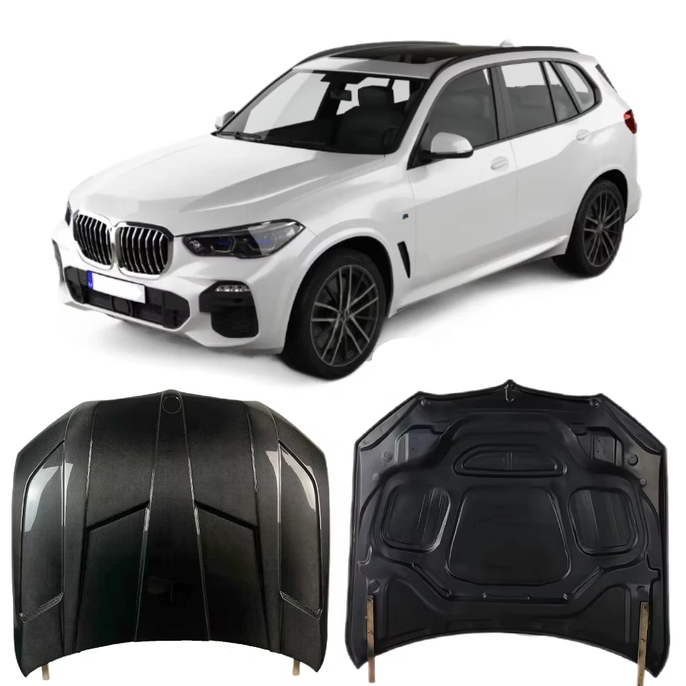 High Quality Modified F95/F96 Carbon Fiber Hood for BMW G05/G06 Series LD Model with Open Hole New Condition