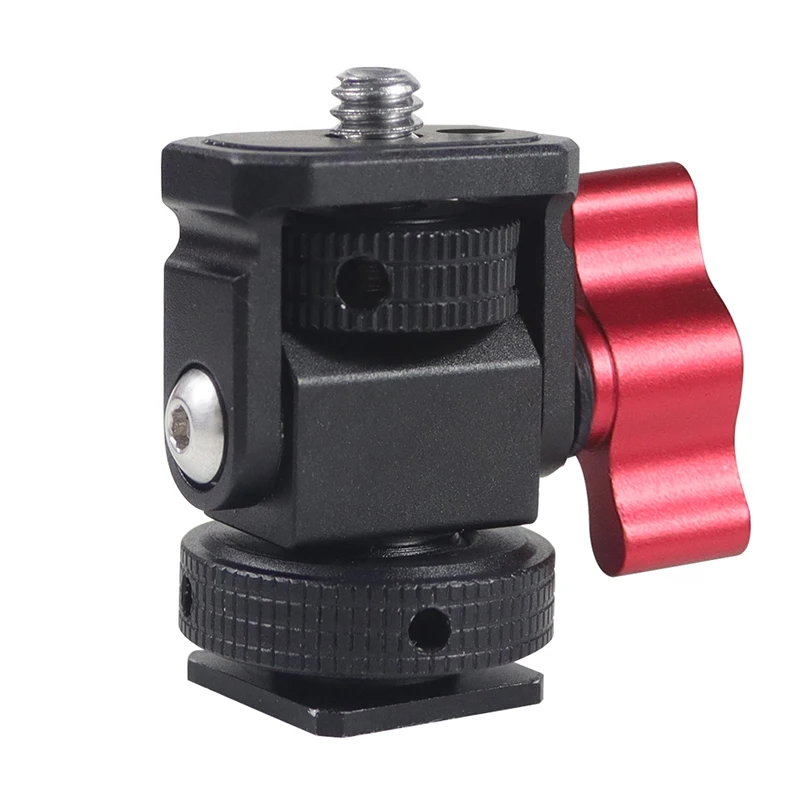 Monitorständerhalter, EVF-Halterung mit Kaltschuh, 1/4 Zoll Schraube, ARRI-Positionierungsstift, 3/8 Zoll Loch, für DSLR-Kamera, Feldblitzlichthalterung – Detail 29