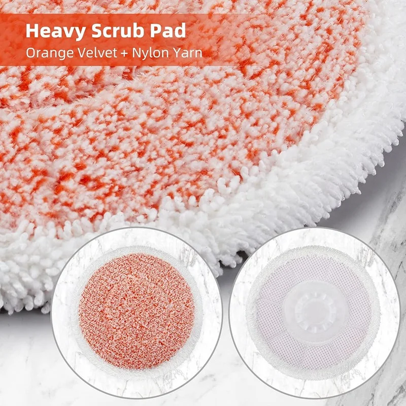 Heavy Scrub Steam Mop Pads para Tubarão, All-in-One Almofadas de Limpeza Peças, S7000AMZ, S7001, S7201, 12 Pack