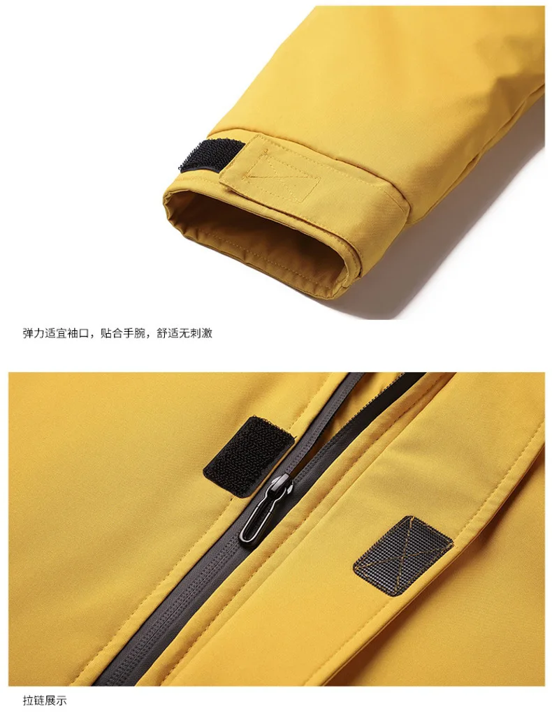 Men Mid Length Workwear Down Parkas Men Couple Fashion Down Parkas Men White Duck Down Casual Warm Winter New Stylish Parkas