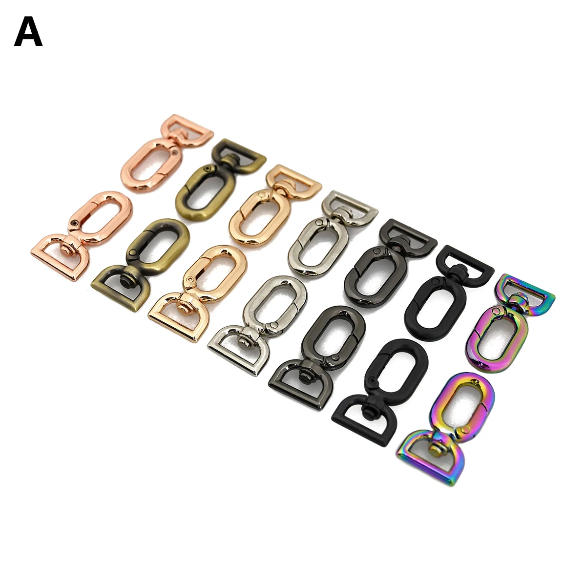 1pcs Metal Snap Hook Fashion Hang Buckle for Webbing Leather Craft Bag Strap Belt Garment Luggage DIY Accessory 10mm