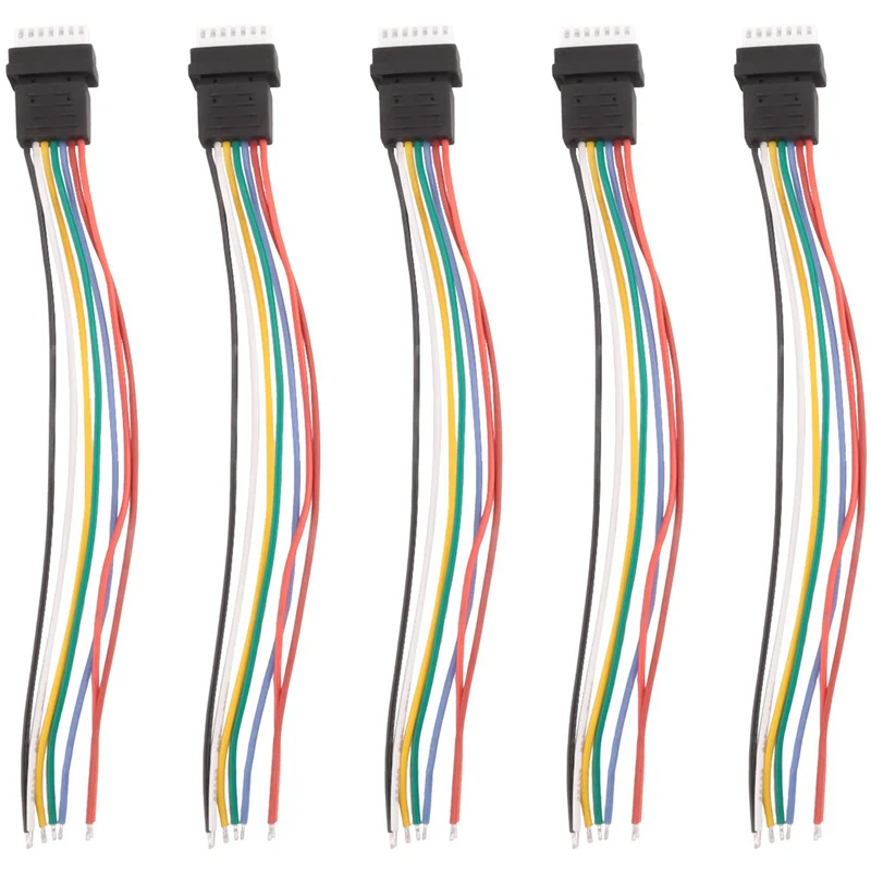YSUN-20PCS RC Aircraft 6S Balance Head With Cap Extension Charging Cable Lead Cord 10Cm DIY For Li Po Battery