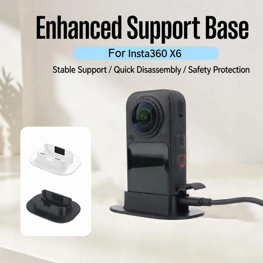 Enlarged Support Base For Insta360 X6 Camera Desktop Nonslip Holder For Insta360 X6 Fixed Shooting Bracket Stand Accessories