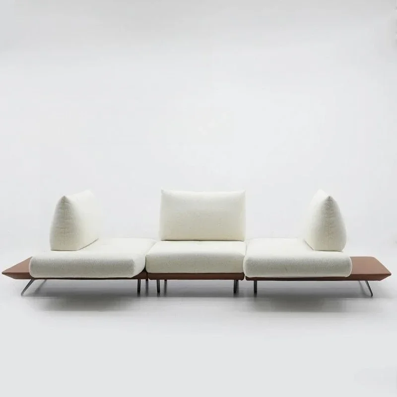 Variety Dynamic Island Sofa Italian, Modern Simple Living Room Multifunctional, Rotating Combination Fabric Sofa