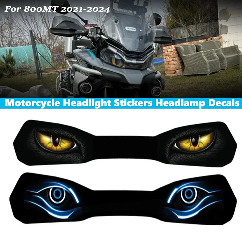 

For CF Moto 800MT CFMoto 800 MT CF800MT MT800 2021-2024 2023 Motorcycle Headlight Protection Stickers Headlamp Decal Accessories