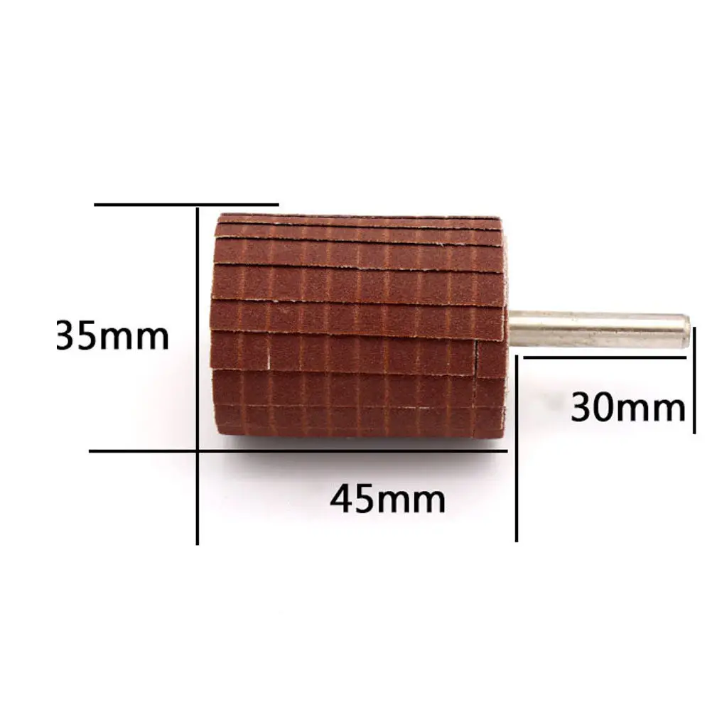 Emery Cloth Grinding Tool for Irregular Inner Holes, 6mm Rod, 120 Grit, Wood & Metal Sanding