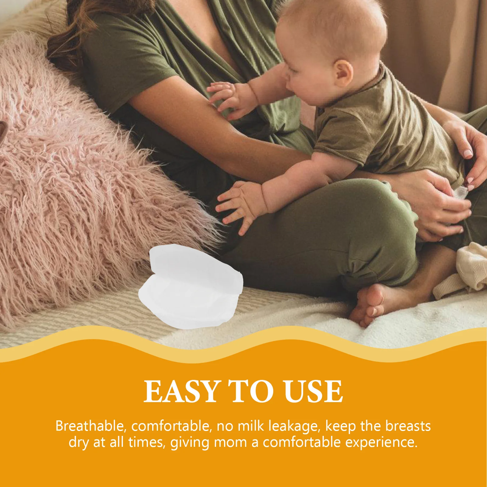 

24pcs Anti-Overflow Breast For Women Breathable Disposable Nursing Pads Leak-Proof Comfortable Feeding Cushions Portable