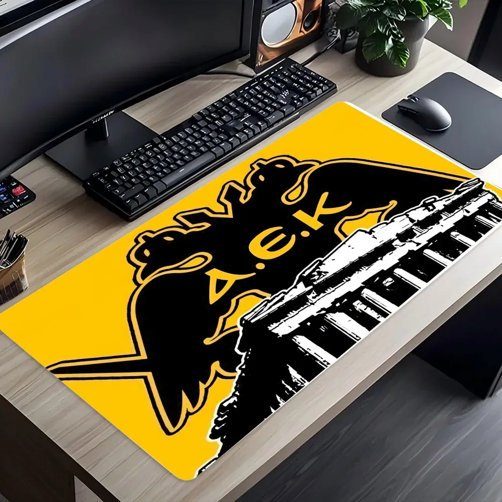 Decorated with chevron patterns and the AEK letter logo - anti-slip rubber base, durable surface, desk accessories